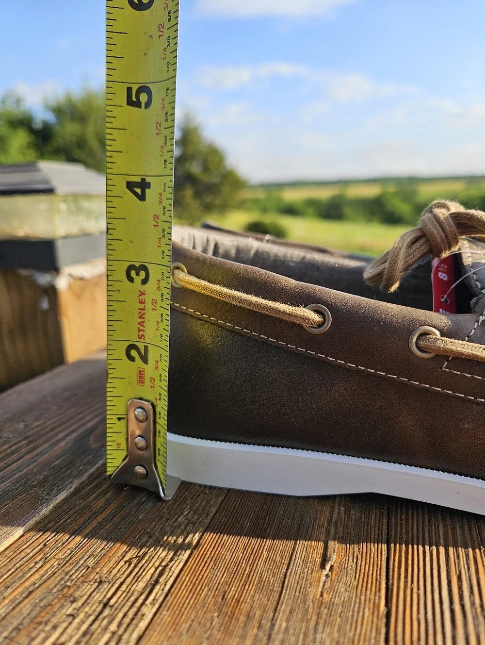 New CHAPS Benny Brown Memory Foam Boat Shoes